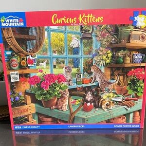 White Mountain Playful Kittens Puzzle 1000 pieces animal cats